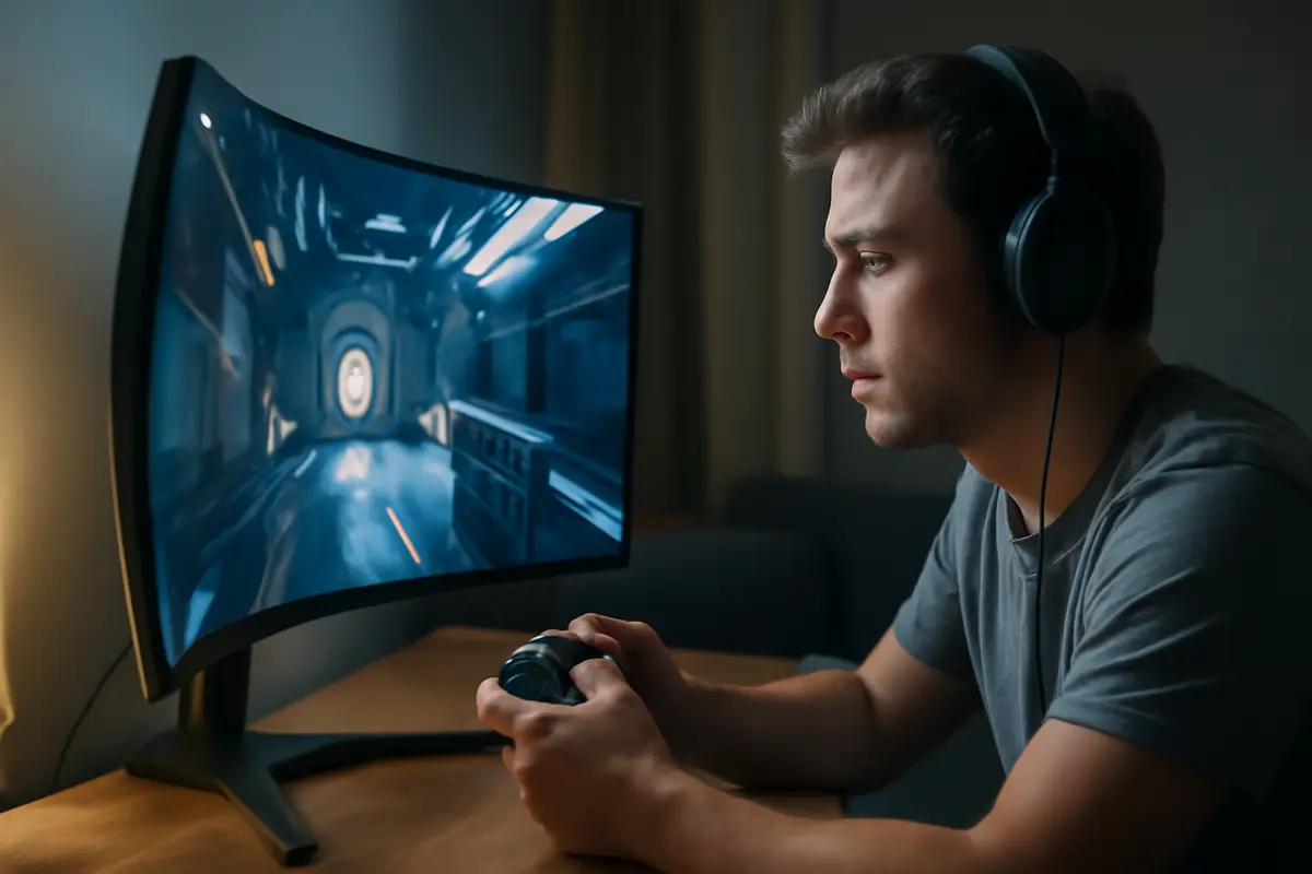 Monitor curvi per gaming: il motivo concreto per cui possono cambiare l’esperienza di gioco