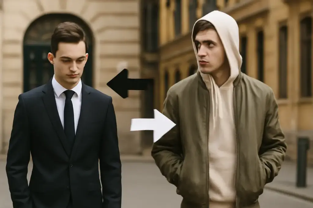 Classico o streetwear? Cosa scegliere in base all’occasione Errori di abbinamento che fanno la differenza